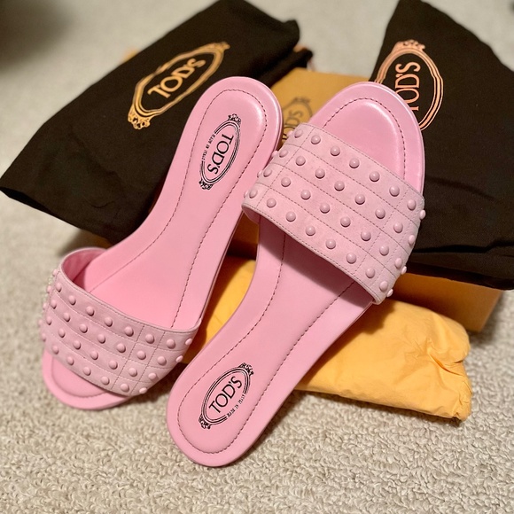 TOD’S Studded patent-leather slides - Picture 1 of 1